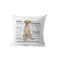 Load image into Gallery viewer, Why I Love My Rottweiler Cushion Cover-Home Decor-Cushion Cover, Dogs, Home Decor, Rottweiler-Labrador - Yellow-26