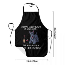 Load image into Gallery viewer, scottish terrier dog apron dimensions