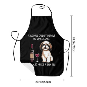 image of size dimensions of shih tzu apron