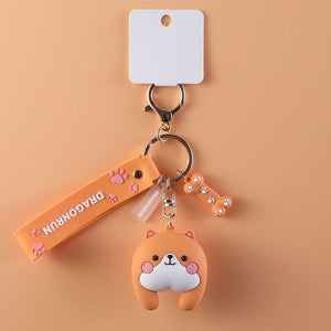 Wishbone Shiba Inu Keychain-Accessories-Accessories, Dogs, Keychain, Shiba Inu-2