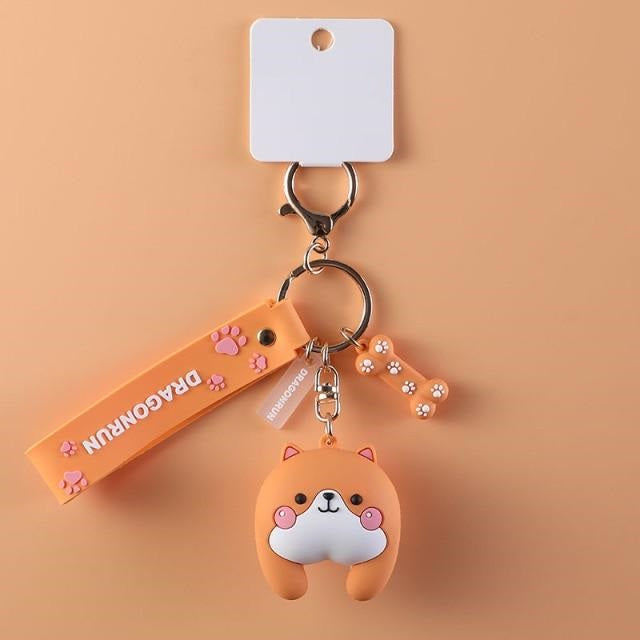Wishbone Shiba Inu Keychain-Accessories-Accessories, Dogs, Keychain, Shiba Inu-1