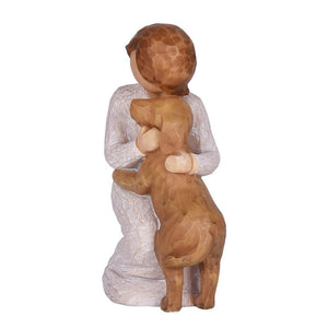 Woman and Chocolate Labrador Love Resin Ornaments-Home Decor-Chocolate Labrador, Dogs, Figurines, Home Decor, Labrador-7