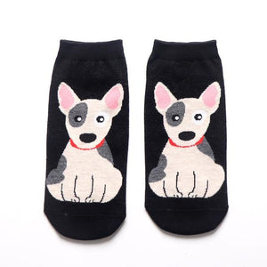 Womens Ankle Length Socks for Dog LoversSocksBull Terrier