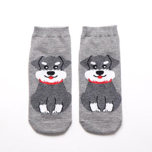 Womens Ankle Length Socks for Dog LoversSocksMini Schnauzer