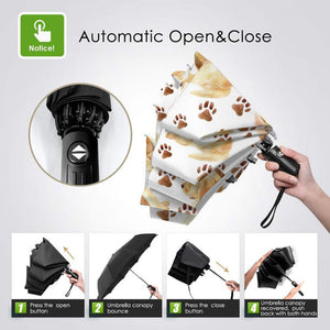 Yellow Labrador Love Automatic Umbrella-Accessories-Accessories, Dogs, Labrador, Umbrella-11