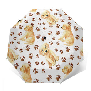 Yellow Labrador Love Automatic Umbrella-Accessories-Accessories, Dogs, Labrador, Umbrella-12