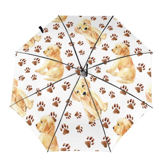Yellow Labrador Love Automatic Umbrella-Accessories-Accessories, Dogs, Labrador, Umbrella-Inside Print-3