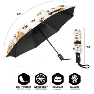 Yellow Labrador Love Automatic Umbrella-Accessories-Accessories, Dogs, Labrador, Umbrella-6