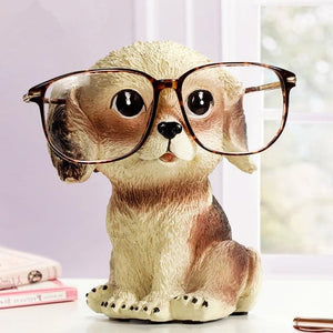 Yellow Labrador Love Resin Glasses Holder FigurineHome Decor