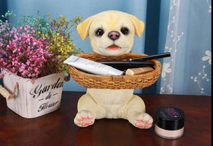 Yellow Labrador Love Tabletop Organiser & Piggy Bank StatueHome Decor