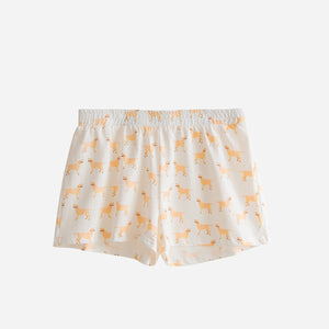 Yellow Labrador Mom Crop Top and Shorts Sleeping Set-Apparel-Apparel, Dogs, Labrador, Pajamas-3