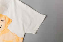 Load image into Gallery viewer, Yellow Labrador Mom Crop Top and Shorts Sleeping Set-Apparel-Apparel, Dogs, Labrador, Pajamas-8