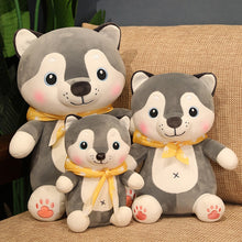 Load image into Gallery viewer, Yellow Neck Scarf Husky Stuffed Animal Plush Toy-13