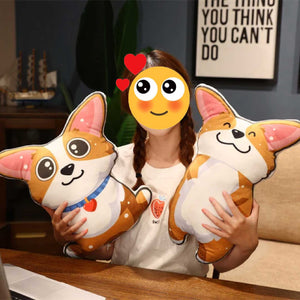 Yes I Love Corgi Plush Toy Pillows - 6 Cutest Corgi Designs-Soft Toy-Corgi, Dogs, Home Decor, Soft Toy, Stuffed Animal, Stuffed Cushions-6