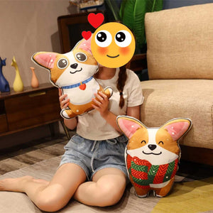 Yes I Love Corgi Plush Toy Pillows - 6 Cutest Corgi Designs-Soft Toy-Corgi, Dogs, Home Decor, Soft Toy, Stuffed Animal, Stuffed Cushions-9