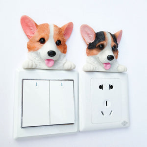 Yes I Love Corgis and Corgi Butts 3D Wall Stickers-Home Decor-Corgi, Dogs, Home Decor, Wall Sticker-6