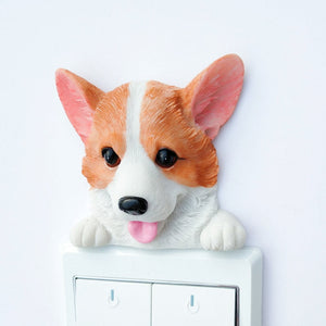 Yes I Love Corgis and Corgi Butts 3D Wall Stickers-Home Decor-Corgi, Dogs, Home Decor, Wall Sticker-7