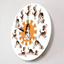 Load image into Gallery viewer, Yoga Beagle Love Wall Clock-Home Decor-Beagle, Dogs, Home Decor, Wall Clock-17