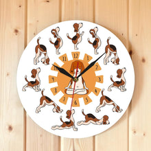Load image into Gallery viewer, Yoga Beagle Love Wall Clock-Home Decor-Beagle, Dogs, Home Decor, Wall Clock-4