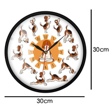 Load image into Gallery viewer, Yoga Beagle Love Wall Clock-Home Decor-Beagle, Dogs, Home Decor, Wall Clock-9