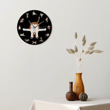 Load image into Gallery viewer, Yoga Beagle Love Wall Clock - Black-Home Decor-Beagle, Dogs, Home Decor, Wall Clock-14