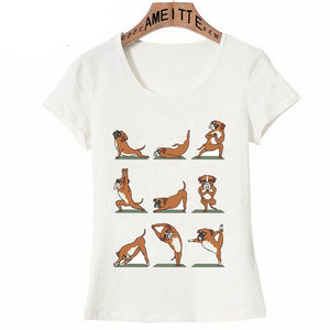 Yoga Boxer Womens T Shirt-Apparel-Apparel, Boxer, Dogs, Shirt, T Shirt, Z1-2