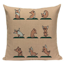 Load image into Gallery viewer, Yoga Dogs Cushion CoversCushion CoverOne SizeChihuahua