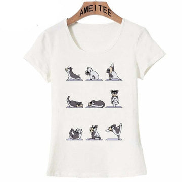Yoga Schnauzer Womens T Shirt 360x