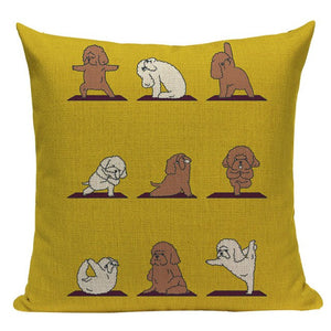 Yoga Shiba Inu Cushion Cover-Cushion Cover-Cushion Cover, Dogs, Home Decor, Shiba Inu-One Size-Cockapoo / Labradoodle-14