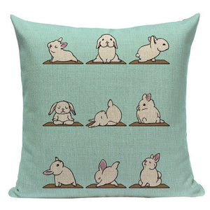 Yoga Shiba Inu Cushion Cover-Cushion Cover-Cushion Cover, Dogs, Home Decor, Shiba Inu-One Size-Rabbit-16