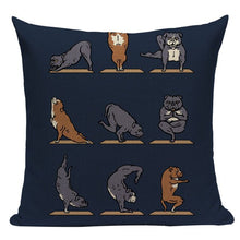Load image into Gallery viewer, Yoga Shiba Inu Cushion Cover-Cushion Cover-Cushion Cover, Dogs, Home Decor, Shiba Inu-One Size-Staffordshire Bull Terrier-25
