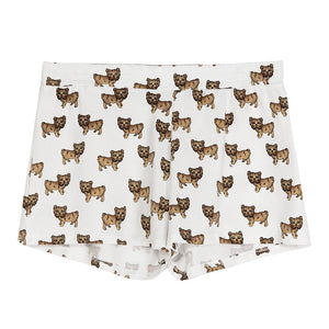 Yorkie Mom Crop Top and Shots Sleeping Set-Pajamas-Apparel, Dogs, Pajamas, Yorkshire Terrier-5