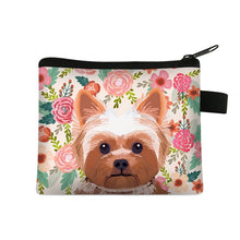 Load image into Gallery viewer, Yorkshire Terrier in Bloom Coin Purse-Accessories-Accessories, Bags, Dogs, Yorkshire Terrier-2