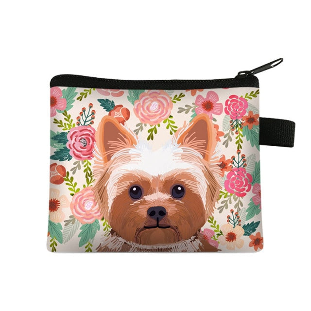 Yorkshire Terrier In Bloom Coin Purse