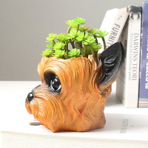 Yorkshire Terrier Love Decorative Flower Pot-Home Decor-Dogs, Flower Pot, Home Decor, Yorkshire Terrier-3