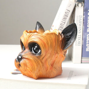 Yorkshire Terrier Love Decorative Flower Pot-Home Decor-Dogs, Flower Pot, Home Decor, Yorkshire Terrier-4