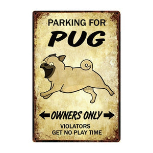 Yorkshire Terrier Love Reserved Parking Sign Board-Sign Board-Car Accessories, Dogs, Home Decor, Sign Board, Yorkshire Terrier-Pug-One Size-3